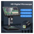 thumbnail image 3 of 7 Inch IPS Digital Magnifier - 1200X Magnification, 8LED Adjustable Light, Handheld Portable ,Widely Used, 3 of 6