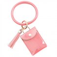 thumbnail image 3 of Large Bracelet Keychain Card Holder Tassel Bangle Key Ring Wristban With Wallet, 3 of 9