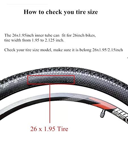 2.30  Bicycle Tube Interior Bike Tire Inner tube New 26" inches x 1.95 