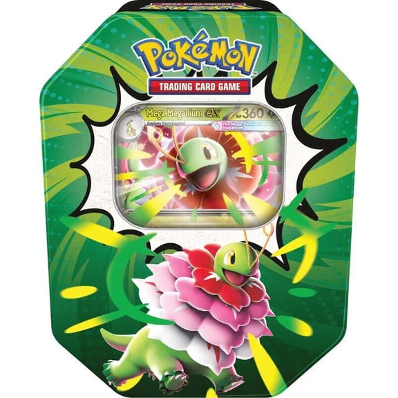 Pokemon TCG: Mega Evolution - Ascended Heroes Tin - Mega Meganium ex (4 Packs, Promo Card)