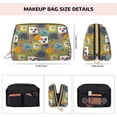 thumbnail image 5 of Xecao Hawaiian Style Print Fashion Makeup PVC Bag Large Capacity Travel Cosmetic Bag for Women Organizer Toiletry Clutch, 5 of 8