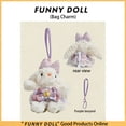 thumbnail image 2 of Cute Easter Floppy Ear Rabbit Plush Bag Charm Pendant,4.72" Lop-eared Plush Bag Charm,Backpack Pendant,Small Stuffed Animal,Keychain,Perfect As A Birthday Gift For Girls.A, 2 of 7