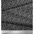 thumbnail image 3 of Soimoi Black Cotton Voile Fabric Arrows Arrow Printed Craft Fabric by the Yard 42 Inch Wide, 3 of 3