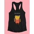 thumbnail image 3 of Good Morning! French Fries Racerback Tank Women -Image by Shutterstock, Female x-Large, 3 of 4