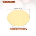 thumbnail image 2 of Uxcell 8 Pcs Round Brass Plate, 60mm (2.36") Dia Brass Copper Sheets, 0.8mm H62 Brass Copper Plates for Crafts, DIY, Electrical Repairs, Industrial Use, 2 of 6