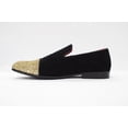 thumbnail image 4 of Men's Black and Gold Wedding Party Loafers By Roma Rio 5642, 4 of 6