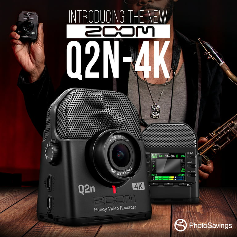 Work From Home Zoom Q2n-4K Handy Video Recorder with Samson