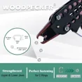 thumbnail image 4 of WOODPECKER Pneumatic Hog Ring Gun with Slim Long Nose,C-7EA 15 GA 7.0mm Closure Diameter, 3/4-Inch Crown with 10000pcs/Box 304 Stainless Steel Stapler, 4 of 7