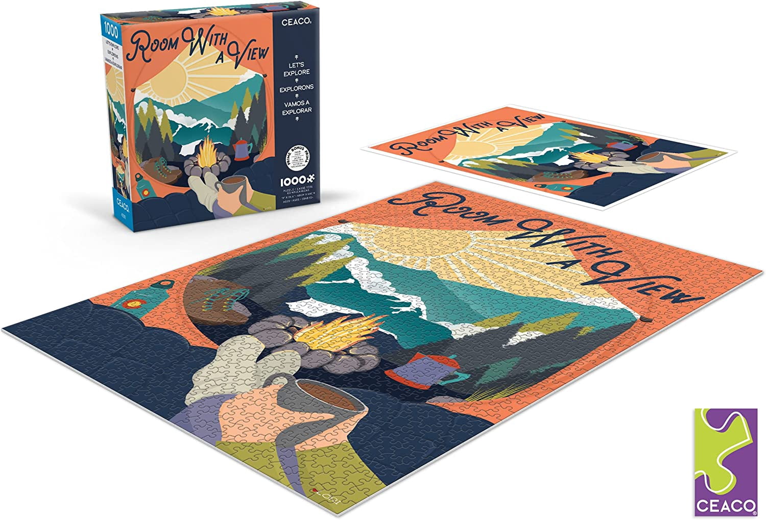 Ceaco - Let's Explore - Room with a View - 1000 Piece Interlocking Jigsaw Puzzle