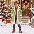 thumbnail image 2 of Toddler Kids Boys Lined Overcoat Long Sleeve Open Front Warm Cozy Windproof Elegant Outerwear 4-5 Years, 2 of 6