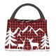 thumbnail image 1 of Fotbe Christmas Buffalo Plaid Bolsa Térmica Portátil con Estampado, Bolsa de Entrega de Alimentos Aislada, Bolsa Reutilizable de Gran Capacidad para Comidas y Supermercado, 1 of 6
