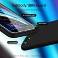 thumbnail image 2 of [3 in 1 for iPhone SE case 2022/3rd/2020/2nd gen, iPhone 7/8 case，with 2 Pack Screen Protector, Liquid Silicone Ultra Slim Shockproof Protective Phone Case [Microfiber Lining] (Black), 2 of 13