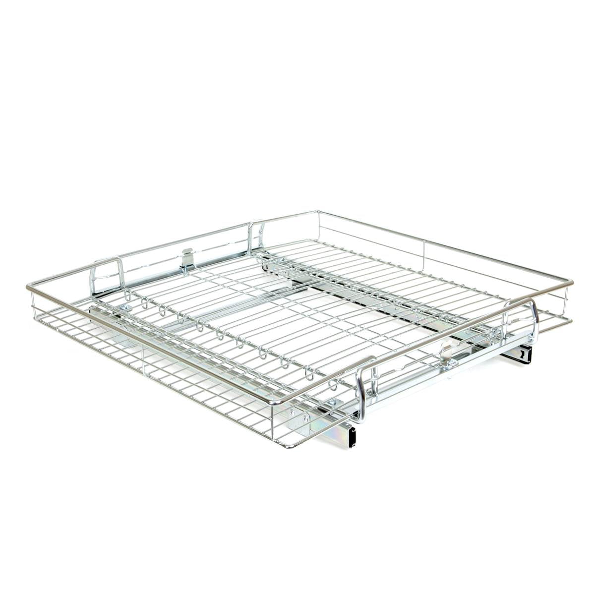 Origami Steel Sliding Pullout Drawer & Cabinet Organizer, Adjustable 13"-21" Width, 2 Pack