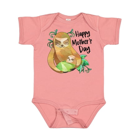 

Inktastic Happy Mother s Day Cute Sloth and Baby Gift Baby Boy or Baby Girl Bodysuit