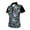 Black/Mulberry, variant on Monterey Club Women's Vivid Print Block Golf Polo Shirt #2364
