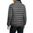 thumbnail image 4 of Womens Coats Zipper Stand Up Collar Long Sleeved Solid Color Double Pocket Casual Parkas,Coats for Women Gray M, 4 of 4