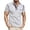 White, variant on CAIVO Polo Shirts For Men Spring Short Sleeve Solid Color Pocket Letter Stripe Stitching Raglan Sleeve Lapel Classic Fit Golf Tops For Business , S