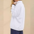 thumbnail image 4 of White Sweaters for Women Oversized Casual Long Sleeve Button Neck Pullover Tops Fashion Outfits Clothes Womens Fall Fashion 2025, 4 of 6