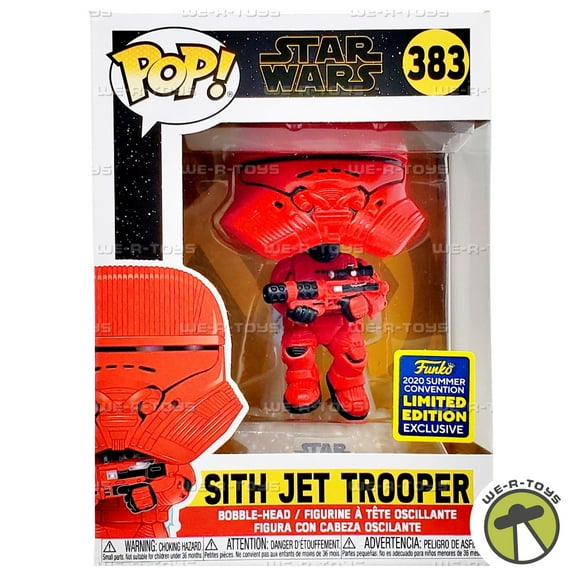 Pre-Owned Funko POP Star Wars Rise of Skywalker Sith Jet Trooper 383 Bobble Head Figure