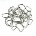 thumbnail image 6 of Metal D Ring Non Welded D-Rings Nickel Plated Silver 1 Inch (100 Pack), 6 of 7