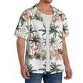thumbnail image 2 of Kdxio Men'S Hawaiian Shirt For Men Short Sleeve Shirt Flamingo Palm Trees Summer Casual Holiday Beach Button Down T-Shirts, 2 of 5