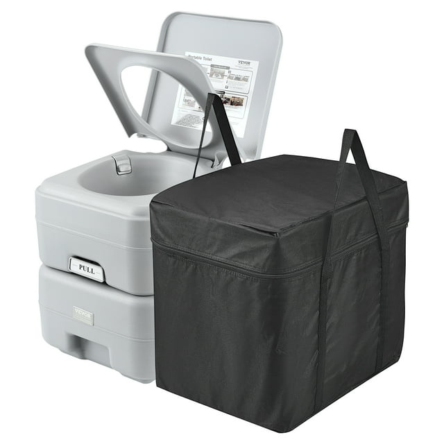 VEVOR Chasse d'Eau de Toilette Portable Voyage Camping 5,3 Gal Pot de Toilette avec Sac de Transport