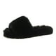 thumbnail image 2 of Zapatillas Calientes Zapatillas de felpa acogedoras con punta abierta para mujer, suministros para el hogar de espuma viscoelástica (negro 36), 2 of 8