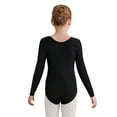 thumbnail image 2 of Aislor Gymnastics Leotard for Girls Rhinestone Jumpsuit Long Sleeve Athletic Dance Bodysuit Hot Pink 16, 2 of 7