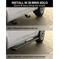 thumbnail image 6 of Homhougo—6.3 Inches Running Boards Compatible with 2015-2023 Ford F-150 SuperCrew Cab (4 Full-Size Doors), 2017-2022 Ford F-250 F-350 Super Duty Crew Cab Aluminum Side Steps Nerf Bars, 6 of 6
