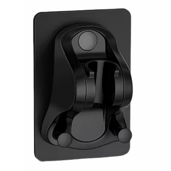 Pebbuoy Self Adhesive Shower Head Holder Angle Adjustable Waterproof No Drilling Wall Mount Universal Bathroom Handheld Showerhead Bracket