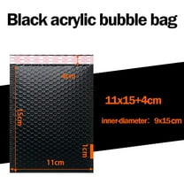 Black Bubble Mailers 4.3 x 6" Inches 50 Pack, Usable Size 4.3 x 6" Bubble Envelopes for Small Business, Padded Envelope, Shipping Mailers, Packaging Bags, Mailing Envelopes, Shipping Supplies