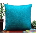 thumbnail image 3 of Yuga Decorative Shiny Metallic Blue Sequin Glitter Pillow Cover Throw Cushion Case 12 X 12 Inches, 3 of 5