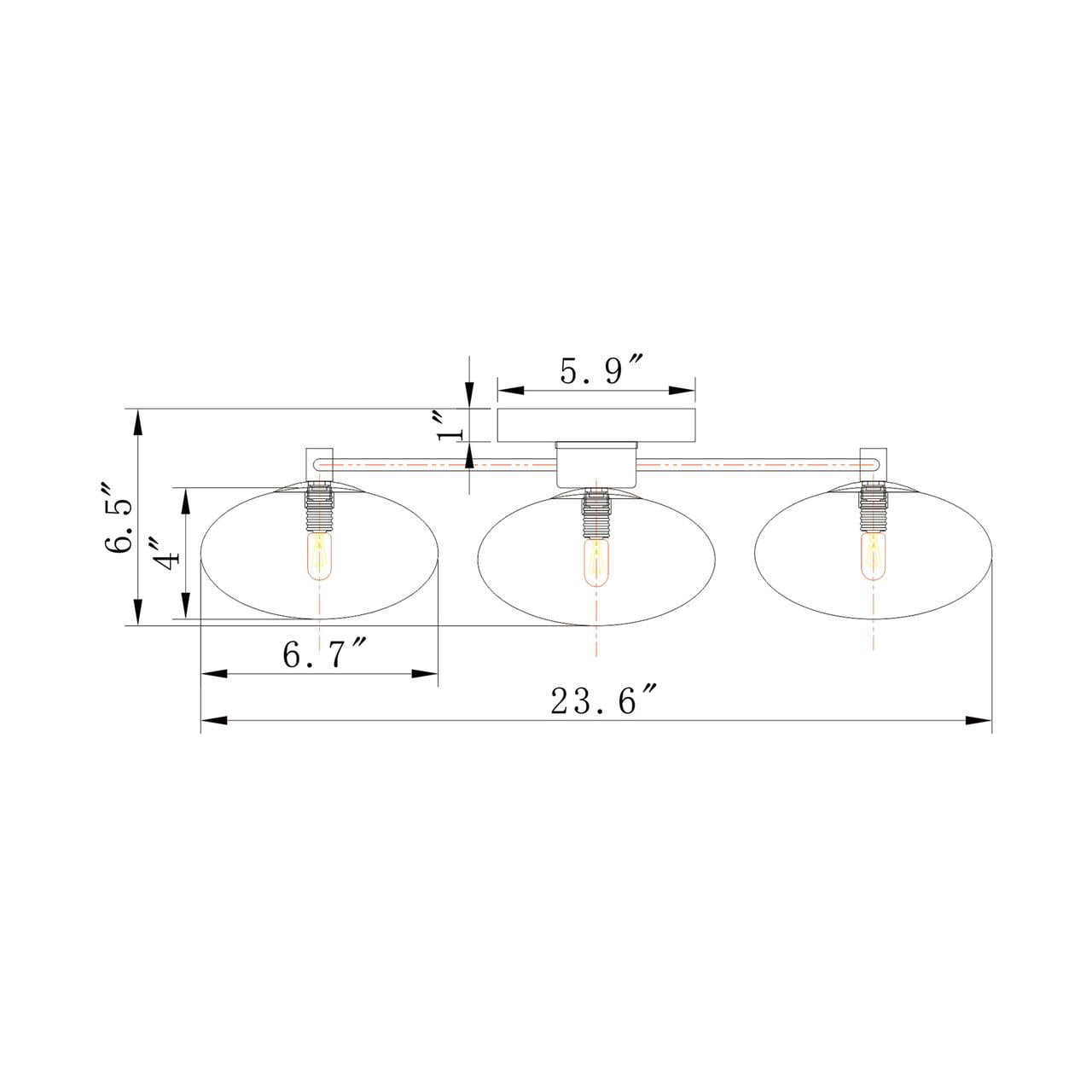 Camris 23.6 in. 5-Light Indoor Chrome Finish Chandelier