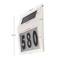 thumbnail image 3 of Solar Lights Outdoor House Number Sign Lighted LEDs Doorplate Number Light for Home Garden Yard Street, 3 of 4