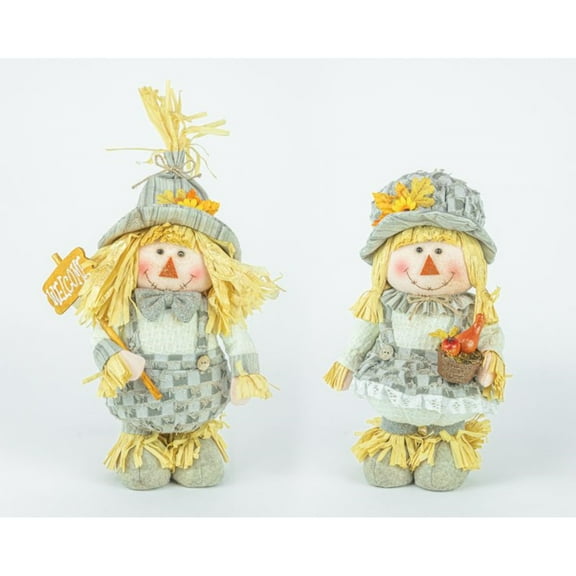 Gray Fall Scarecrow Stander Set