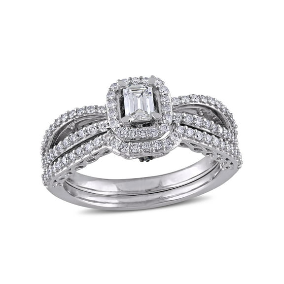 Everly Women's Diamond 14k White Gold Bridal Set