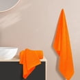 thumbnail image 4 of GLAMBURG Ultra Soft 3 Pack Cotton Towel Set, Contains a Bath Towel 28x55 inch, a Hand Towel 16x24 inch & a Wash Coth 12x12 inch, Ideal Everyday use, Compact & Lightweight - Orange, 4 of 6