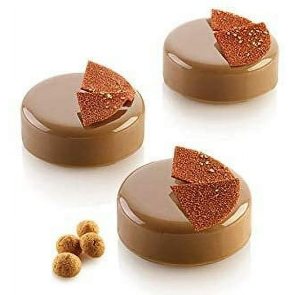 Silikomart Essenziale80 Silicone Mold with 8 Cavities, Each 2.55 Inch Diameter x 0.98 Inch High