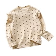 thumbnail image 3 of Camisa de niña con estampado floral de otoño e invierno, camiseta de niña con mangas voladoras, camiseta de otoño para niña, camisa de niña con mangas voladoras a juego, 3 of 6