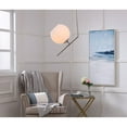 thumbnail image 2 of Home Decor Ryland 1 Light Chrome And Frosted White Glass Pendant, 2 of 7