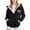 C21/Black, variant on Vividxx Girls Winter Hooded Jacket With Zip Closure Soft Printed Playful Outerwear For Cozy Pockets Active 110