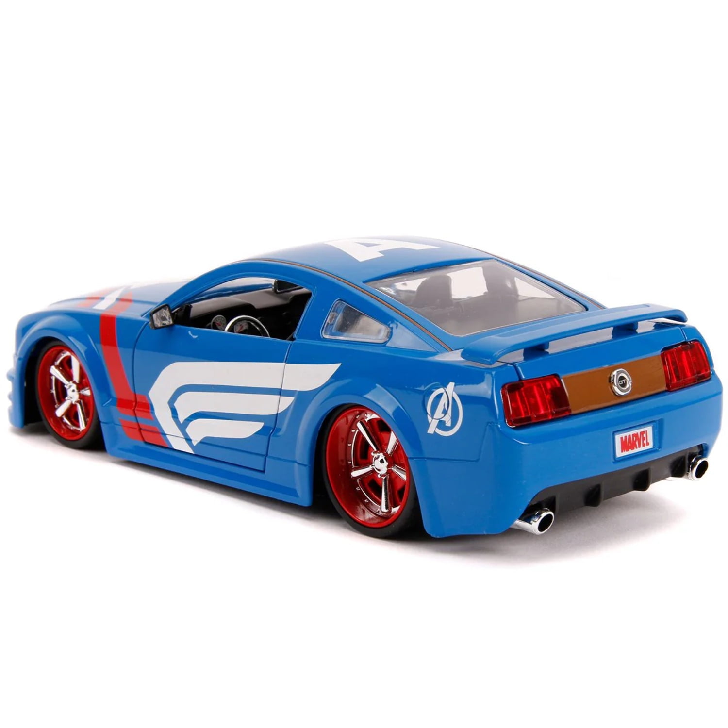 Captain America 2006 Ford Mustang GT 1:24 Vehicle & Figure