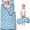 Unicorn and Wing Blue Pattern, variant on Unicorn and Wing Blue Pattern Kids Nap Mat, Preschool Sleeping Pad with Handle & Fastening Straps, Soft Skin Friendly Gifts for Toddlers Kids Boys Girls,50"x20"