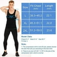 thumbnail image 6 of Mens Compression Tank Top Slimming Body Shaper Vest Shirts Abs Slim Gym, 6 of 6