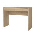 thumbnail image 4 of Tvilum Wilbur Home Office Writing Desk with 2 Storage Drawer for Adults, Jackson Hickory, 4 of 12