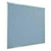 Quartet Vinyl Tack Bulletin Board 4 x 8 Blue Vinyl with Aluminum Frame - Fabric