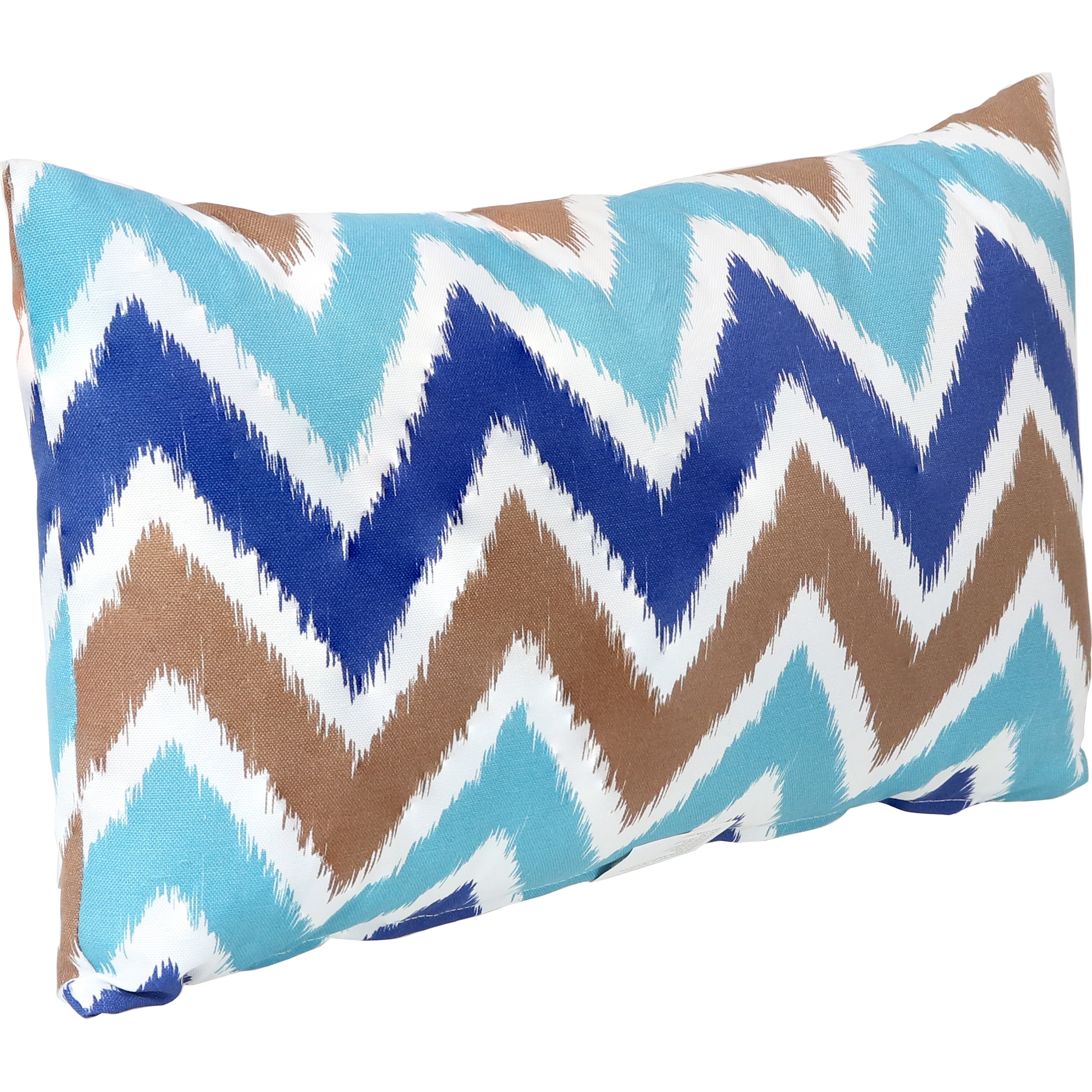 Sunnydaze Outdoor Lumbar Throw Pillow - Chevron Bliss - Set of 2