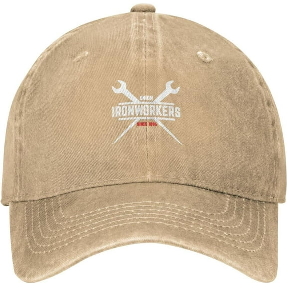 Ironworker Union Proud American Flag Baseball Cap Fashion Men's Women's Cowboy Hats Washable Adjustable Golf Hat