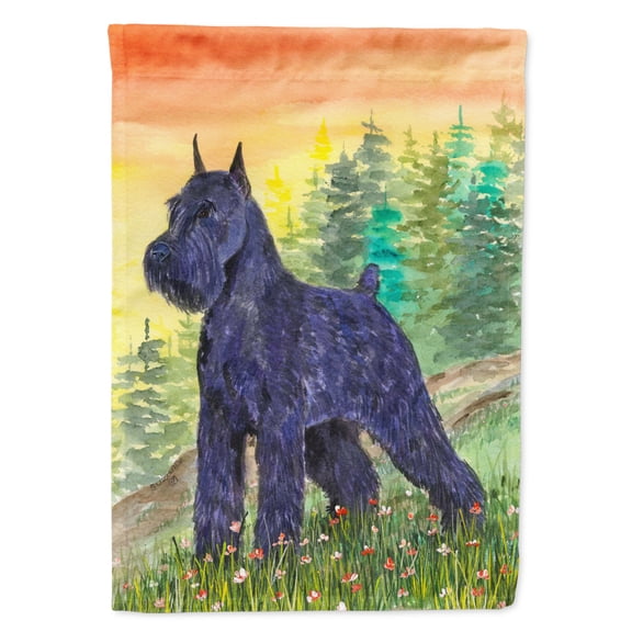 Schnauzer Garden Flag