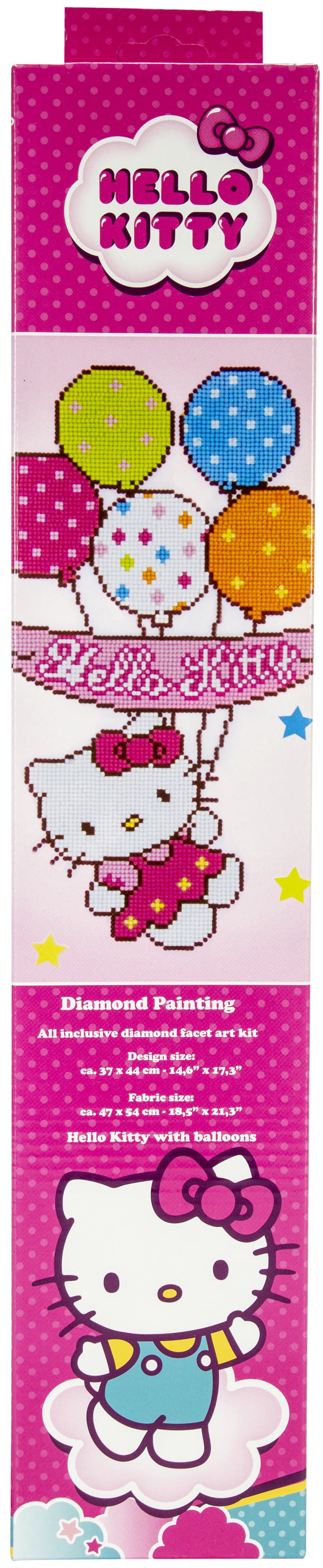 Vervaco Diamond Art Kit 8.75X8.75-Hello Kitty 